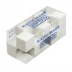 Japan Kokuyo Kadokeshi 28-Corner Plastic Eraser - White