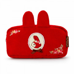 Japan Sanrio Pouch - My Melody / Corduroy & Embroidery