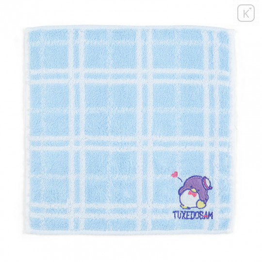 Japan Sanrio Petit Towel - Tuxedo Sam / Plaid - 1