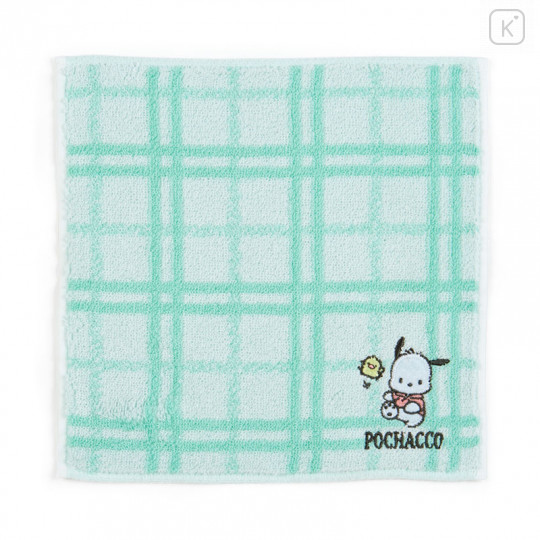 Japan Sanrio Petit Towel - Pochacco / Plaid - 1