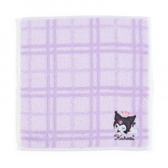 Japan Sanrio Petit Towel - Kuromi / Check