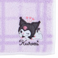 Japan Sanrio Petit Towel - Kuromi / Plaid - 2
