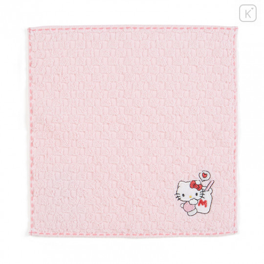 Japan Sanrio Petit Towel - Hello Kitty / Stitch - 1