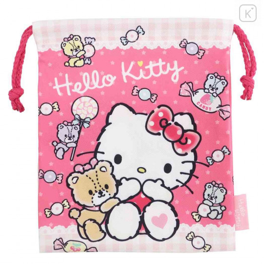 Japan Sanrio Drawstring Bag (S) - Hello Kitty Candy Land - 1