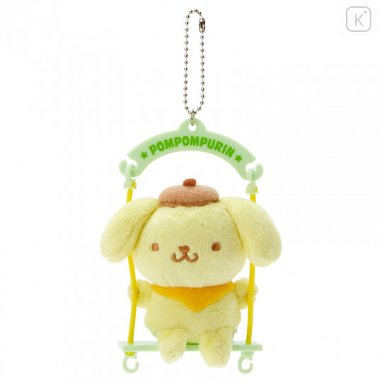 Japan Sanrio Swing Mascot Keychain - Pompompurin - 1