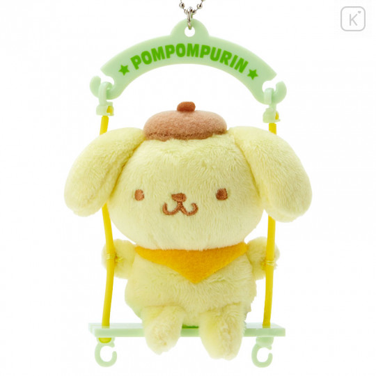 Japan Sanrio Swing Mascot Keychain - Pompompurin - 3