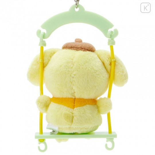 Japan Sanrio Swing Mascot Keychain - Pompompurin - 4
