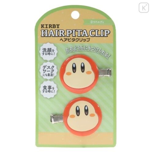 Japan Kirby Hair Pita Clip 2pcs Set - Waddle Dee - 1