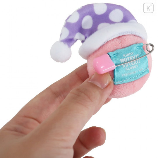 Japan Kirby Fluffy Badge - Sleep / Muteki! Suteki! Closet - 2