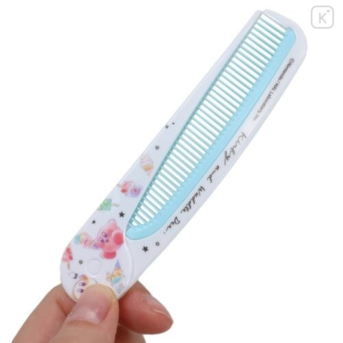 Japan Kirby Folding Compact Comb with Case - Ice Cream - 3