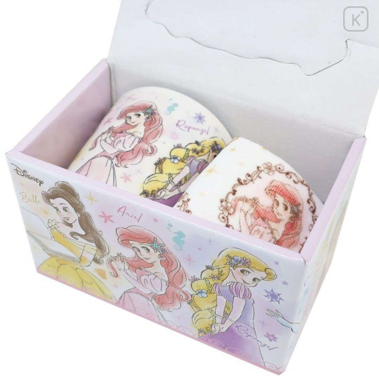 Japan Disney Ceramic Mug - Princesses Ariel & Mini Towel Set - 5