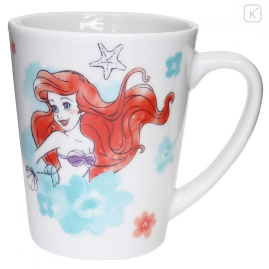 Japan Disney Ceramic Mug - Ariel Smile - 1