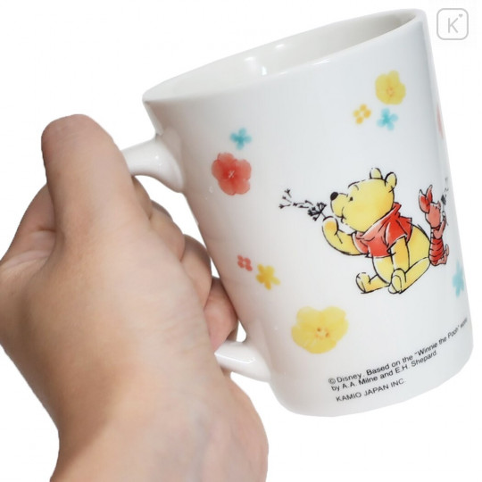 Japan Disney Ceramic Mug - Winnie the Pooh & Piglet - 2