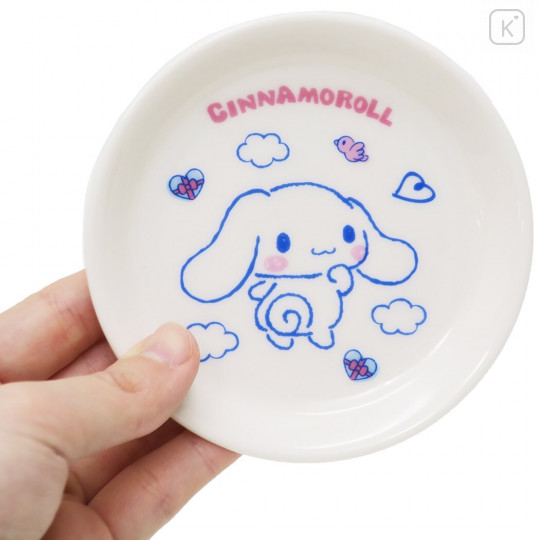 Japan Sanrio Cinnamoroll Mini Plate - White - 3