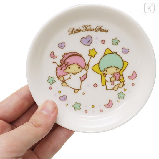 Japan Sanrio Little Twin Stars Mini Plate - White - 3