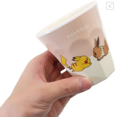 Japan Pokemon Melamine Tumbler - Pikachu & Eevee - 2