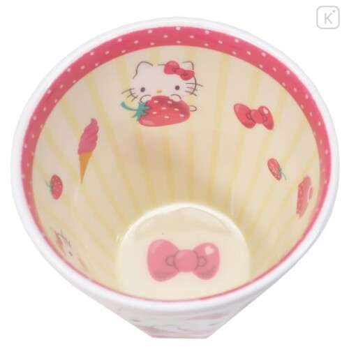 Japan Sanrio Hello Kitty Melamine Tumbler - Strawberry - 3