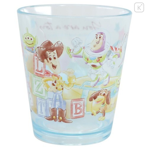 Japan Disney Acrylic Tumbler Clear Airy - Toy Story / Blue - 1
