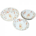 Japan Disney Ceramics Plate Set of 4 - Winnie The Pooh / Flower Dream - 1