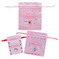 Japan Sanrio Drawstring Bag 3pcs Set - My Melody / Sweet Lookbook - 2