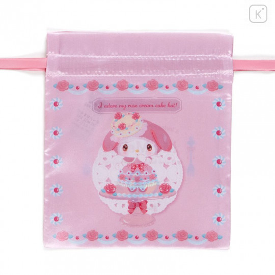 Japan Sanrio Drawstring Bag 3pcs Set - My Melody / Sweet Lookbook - 4