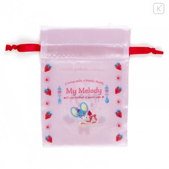 Japan Sanrio Drawstring Bag 3pcs Set - My Melody / Sweet Lookbook - 8