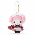 Japan Sanrio Mini Mascot Keychain - My Melody / Chocolate Cafe - 1
