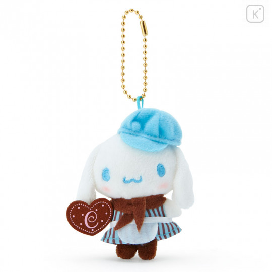 Japan Sanrio Mini Mascot Keychain - Cinnamoroll / Chocolate Cafe - 1