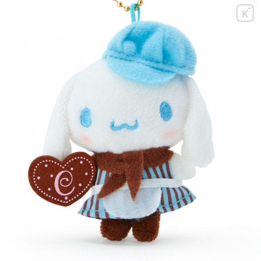 Japan Sanrio Mini Mascot Keychain - Cinnamoroll / Chocolate Cafe - 2