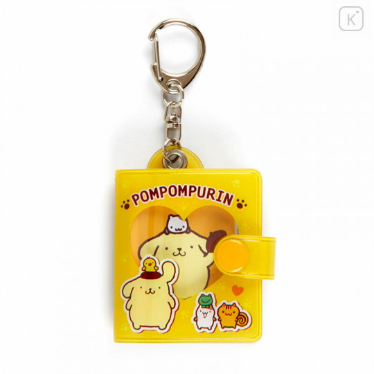 Japan Sanrio Mini Album Keychain - Pompompurin - 1