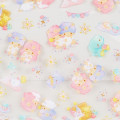 Japan Sanrio Zipper Clear Bag 5pcs Set - Little Twin Stars - 3
