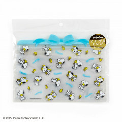 Japan Sanrio Zipper Clear Bag 5pcs Set - Snoopy