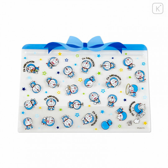 Japan Sanrio Zipper Clear Bag 5pcs Set - Doraemon - 2