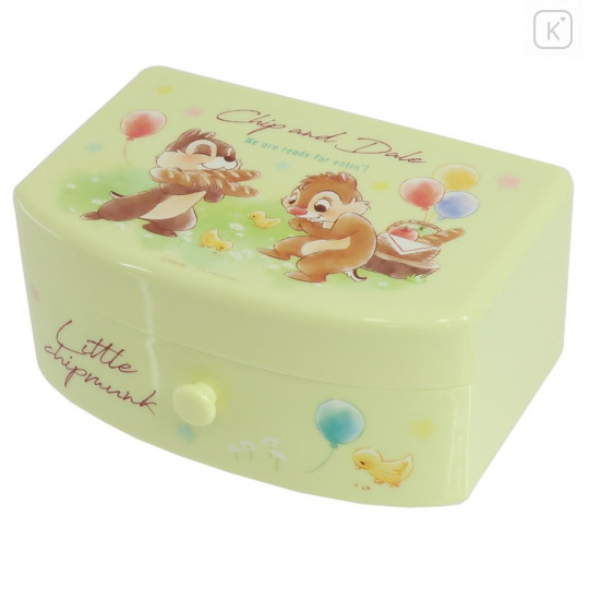 Japan Disney Jewelry Box with Drawer - Chip & Dale / Sunny Days - 1