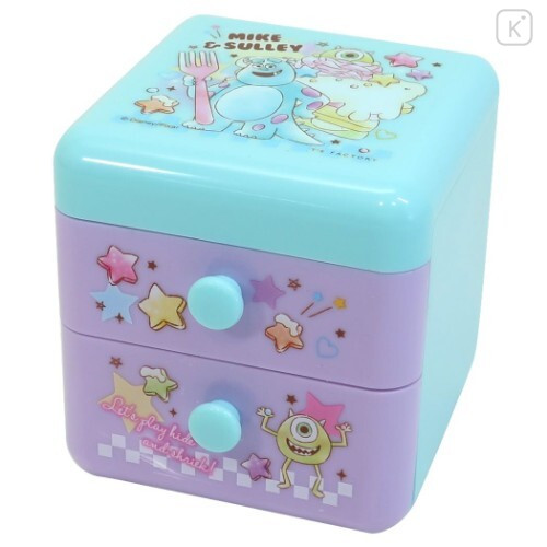 Japan Disney Chest with Drawers - Monsters Company / Colorful Dream - 1
