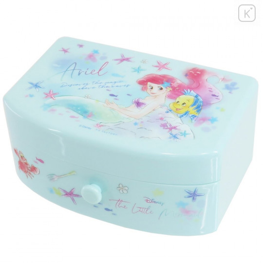 Japan Disney Jewelry Box with Drawer - Ariel / Sunny Days - 1