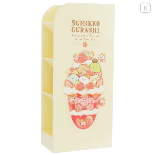 Japan San-X Sumikko Gurashi Desktop Organizer - Strawberry - 1
