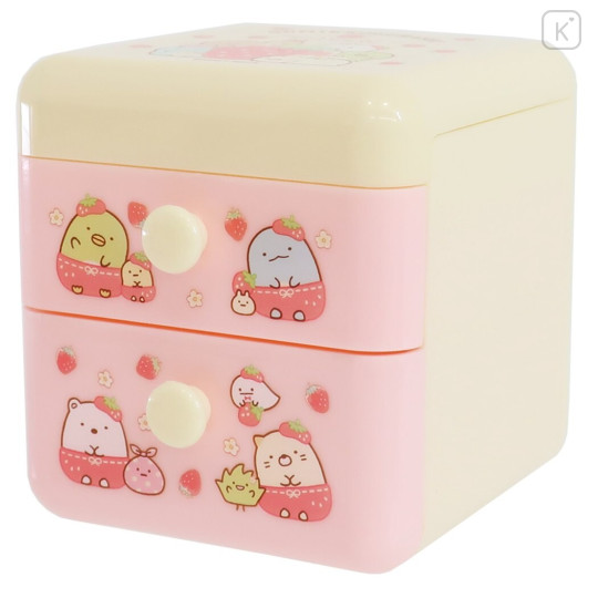 Japan San-X Chest with Drawers - Sumikko Gurashi : Strawberry - 1