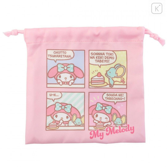 Japan Sanrio Drawstring Bag (S) - Melody / Comic - 1