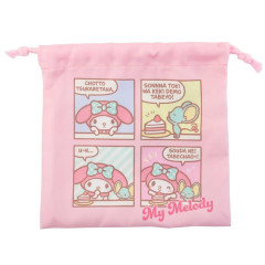 Japan Sanrio Drawstring Bag (S) - Melody / Comic
