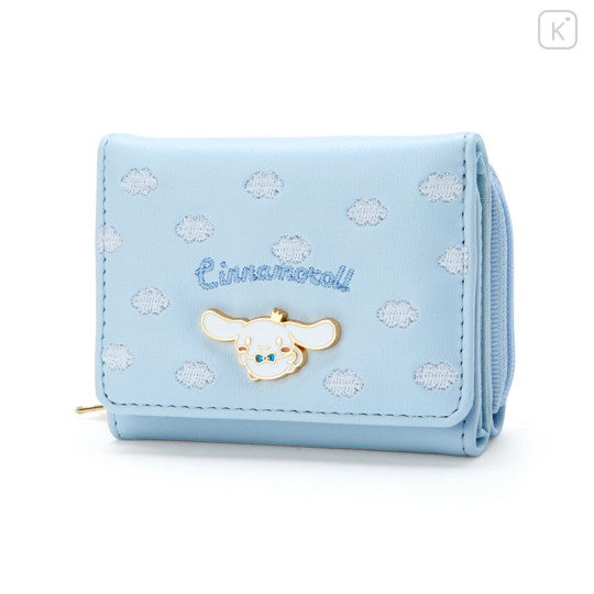 Japan Sanrio Tri-Fold Wallet - Cinnamoroll / 20th Anniversary Cinnamoroll Blue - 1