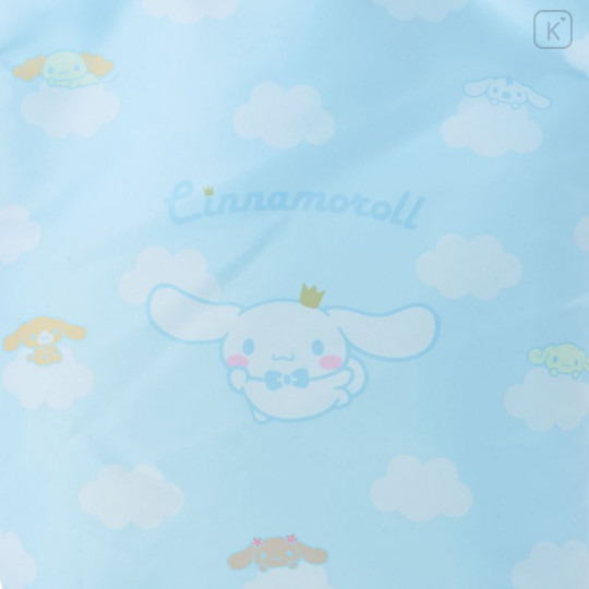 Japan Sanrio Gusseted Drawstring Purse - Cinnamoroll / 20th Anniversary Cinnamoroll Blue - 4
