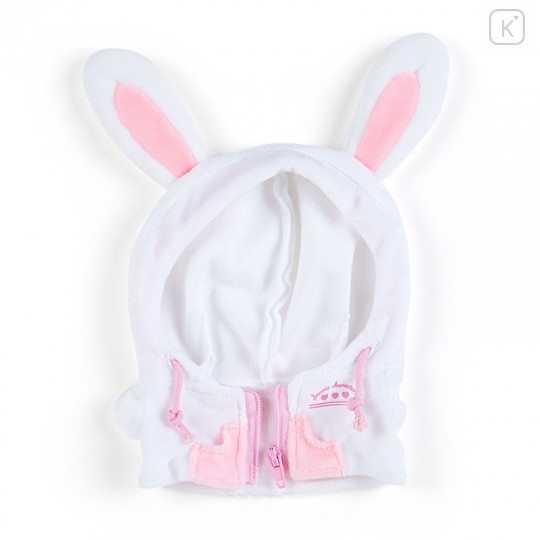 Japan Sanrio Dress-up Clothes (M) Bunny Ears Hoodie - Kuromi / Pitatto Friends - 1