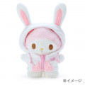 Japan Sanrio Dress-up Clothes (M) Bunny Ears Hoodie - Kuromi / Pitatto Friends - 5