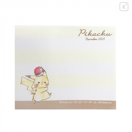 Japan Pokemon Sticky Note Bag - Pikachu / Yellow - 3