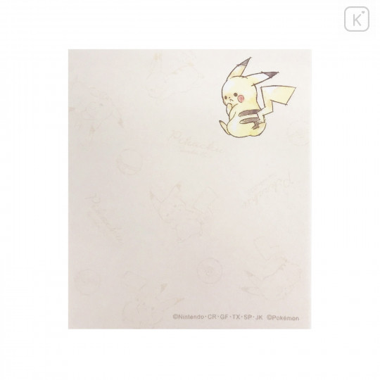 Japan Pokemon Sticky Note Bag - Pikachu / Yellow - 4