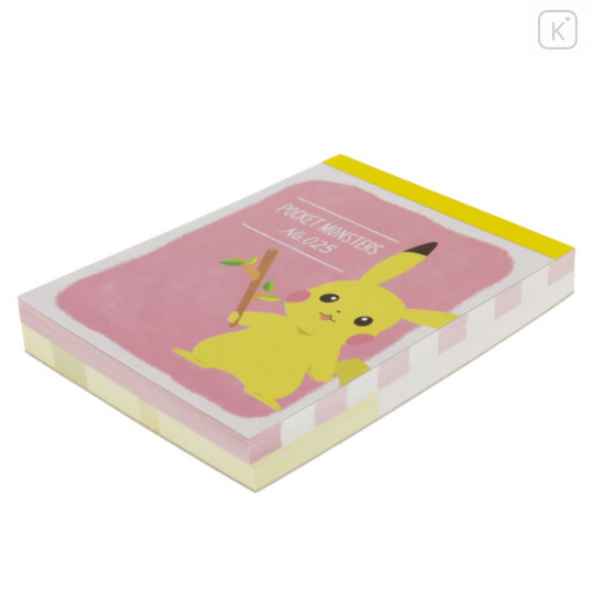 Japan Pokemon Mini Notepad - Pikachu / Poke Days 4 Pink - 3