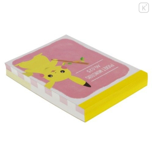 Japan Pokemon Mini Notepad - Pikachu / Poke Days 4 Pink - 4
