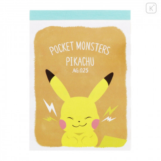Japan Pokemon Mini Notepad - Pikachu / Poke Days 4 Orange - 1