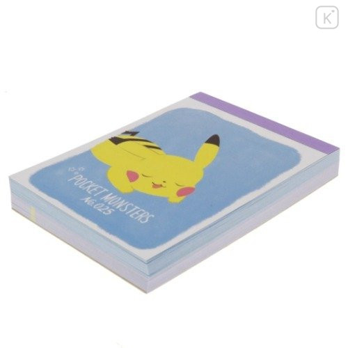 Japan Pokemon Mini Notepad - Pikachu / Poke Days 4 Blue - 4